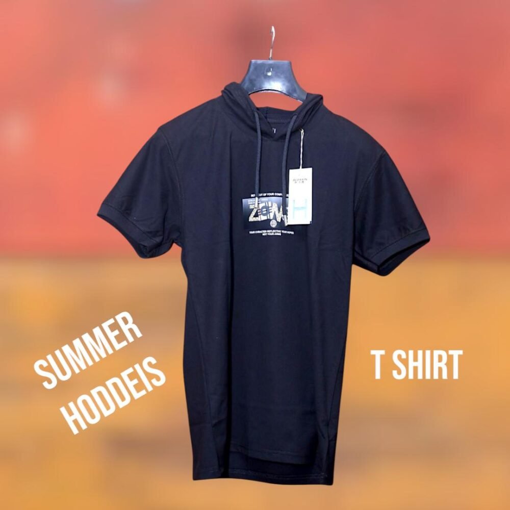 1 Pc Men's Cotton Plain T-Shirt - Image 2