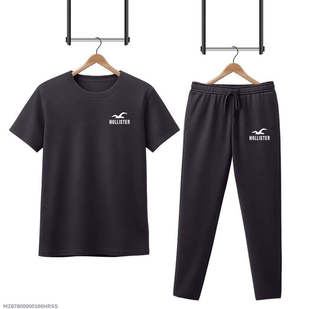 2 Pcs Men's Micro Interlock Printed Track Suit - Image 5
